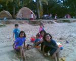 Beached!! - The best thing to see in our children's faces are the smiles!!  What a great time they had picnicking and swimming with the family by the beach in East Coast Park, Singapore.