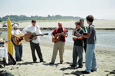Guitar - Several of Eli's friends got together the day before the service and put together a group of songs Eli had enjoyed playing, including an original composition of his.
