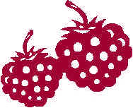 Raspberry Art - Raspberry cut out art