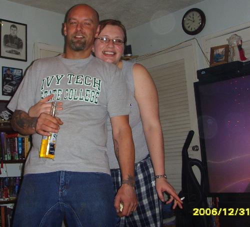 My Hubby and Me - Me and my Hubby on New Years 2007