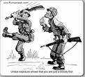 War - two men marching with guns and uniforms