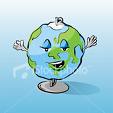 Earth chick - Female version of earth in cartoon format