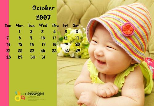 October - Cute baby October