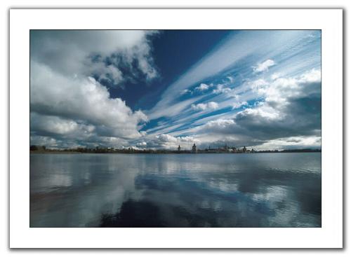 nostalgic blue sky - Beauty of sky is on its extreme at the horison.