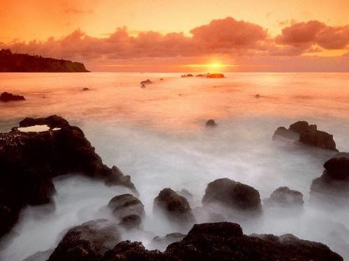 California - Ocean Miston Palos Verdes Peninsula from California