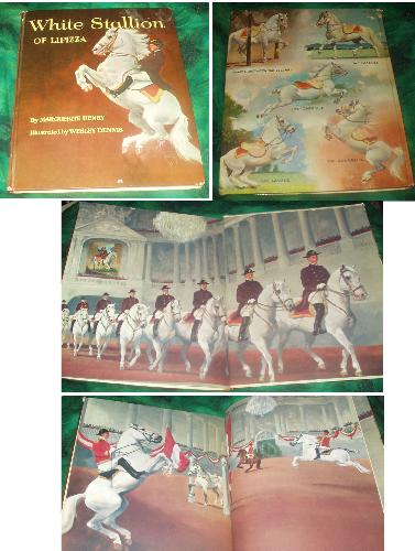 Book: White Stallion of Lipizza by Marguerite Henr - This book WHITE STALLION OF LIPIZZA written by Marguerite Henry and illustrated by Wesley Dennis is fantastically beautiful.  The illustrations are so gorgeous.  Wesley Dennis is one of my favorite equine artists.