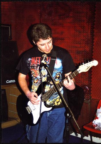 Me playing guitar - Here I was playing with my yamaha guitar in my first band. I was 18 years old ehhe