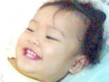 happy baby - this is my daughter, see how happy she is to be in this world. I hope she'll grew up feeling the same way.