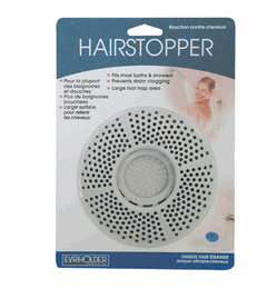 Hairstopper - This hairstopper product is good for preventing hair from getting down your drains and clogging up your pipe.  It is really cheap.