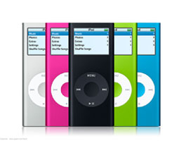 all colours of ipod nano - they are so nice