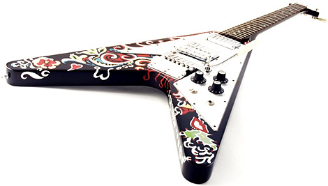 Hendrix - The Jimi Hendrix model of the flying V also called the psychedelic model.A signature piece of Hendrix.
