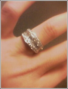 my engagement ring. - this photo is of my engagement ring! the picture doesn't do it any justice..but my amazing girlfriend proposed and surprised me on halloween and i wanted to share it with the world!