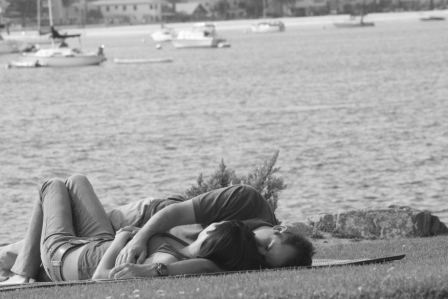 sleeping  couple - Sleeping on the San Diego bay.