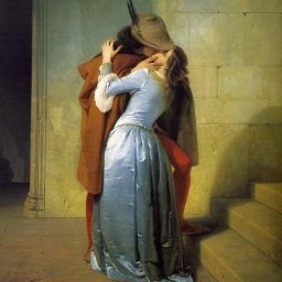 the kiss - this is a photo representing a famous picture...and I love this picture and the feelings it conveys