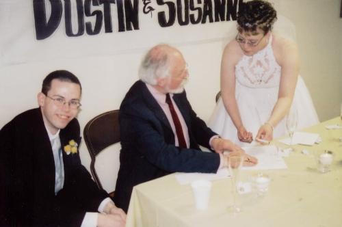 Signing certificate - Here we sign the marriage liscense
