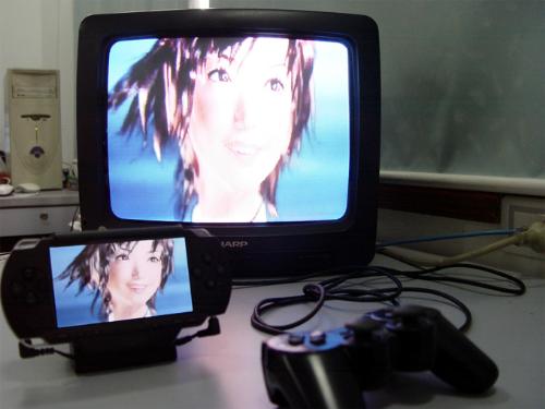 Two playstations - PSP and playstation in sync