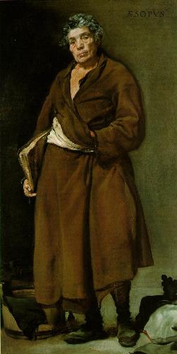 Aesop - c. 1639-40 (100 Kb); Oil on canvas, 179 x 94 cm (70 1/2 x 37 in); Museo del Prado, Madrid; No. 1207