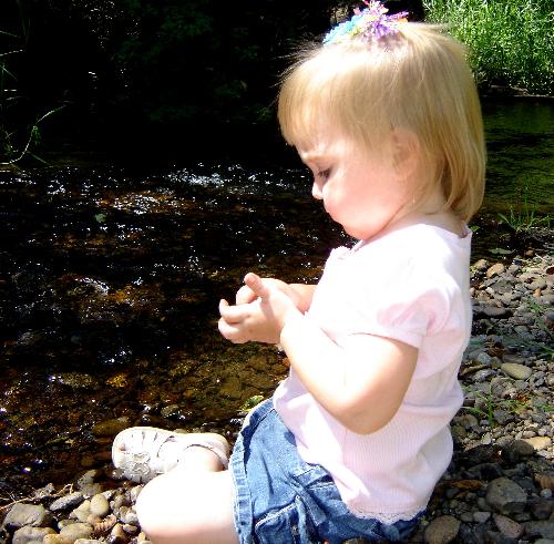 casey - Casey sitting by the water