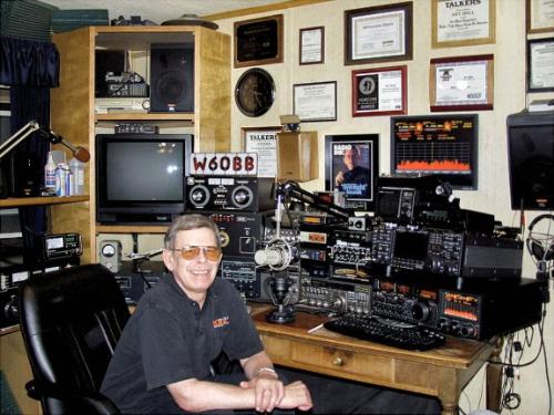 Another more recent pic of Art - A more recent picture of Art Bell in his studio, Parumph Nevada