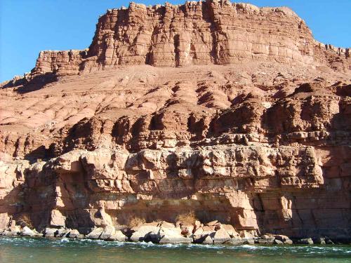 Glen Canyon / Paria River Arizona  - Walls of Glen Canyon stretch our along the sides of the Paria river, This river also conects to tha Colorado river which runs throgh the grand Canyon.