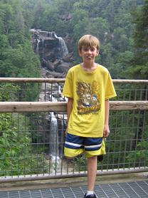 Shawn - This is my son. He is now 12 and will be 13 soon. Here we were in North Carolina near a waterfall. Though his real father lives here in Florida where we currently reside, he wants to move with us up there next year when we move.