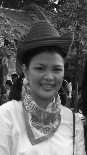 cowgirl black and white - cowgirl in black and white, complete with cowboys hat and scarf