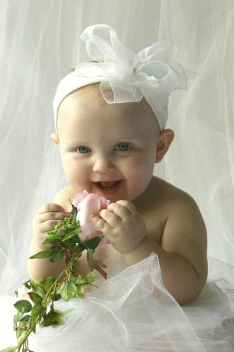 nice baby - a child who is started her new life..