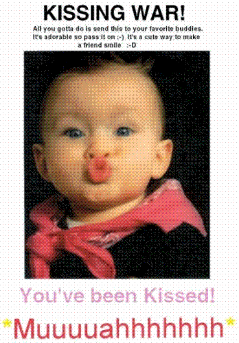 Kiss of friendship - Thanks for being my friend.