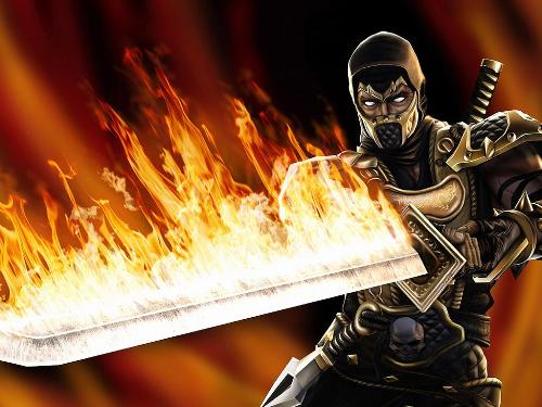 mortal kombat - scorpion from the fighting game mortal kombat