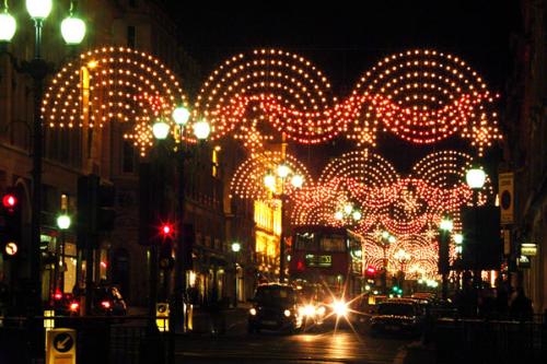 Christmas in London - The lights in Regent Street