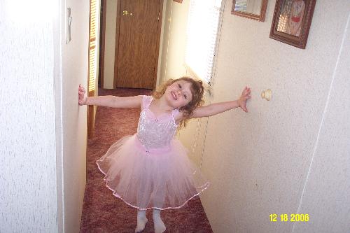 Ballet - My daughter before ballet practice :)