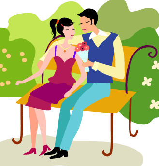 couple in love - clip art of a couple in love