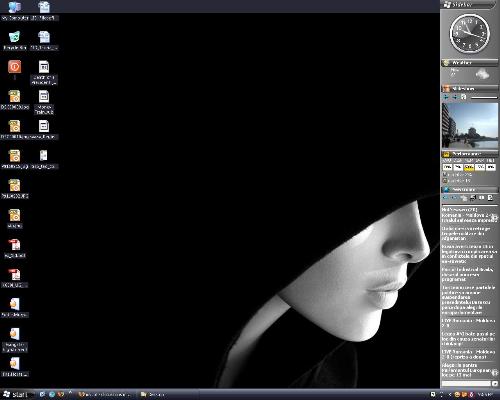 My personal desktop - A printscreen of my personal desktop