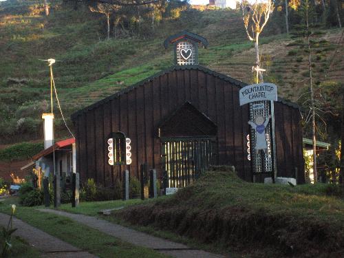Chapel in Mt. Data Hotel - I found this chapel in Mt. Data Hotel, on our way to Baguio from Sagada. It feels like your in a fairy tale with Hansel and Gretel with the design of this chapel. One of the best pictures/places i have taken a picture of.  It seems like your not in the Philippines in this area.