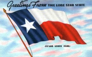 A Texas Postcard - This is a typical Texas postcard that you would find and any store.