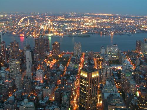 new york - New York City is the most populous city in the United States and one of the major global cities of the world. The city's business, financial and trading organizations play a significant role in the economy of the nation and of the world and contribute to the largest regional economy in the country.[1] The city is also one of the world's most important cultural centers and is the home of the United Nations. New York is sometimes referred to as the world's greatest city.  New York City has a population of 8.2 million within a land area of 321 square miles (830 km²),[2] making it the most densely populated city in North America. With a population of 18.7 million, the New York metropolitan area is one of the largest urban areas in the world.[3] The southwestern fringe of New York City is only 46 miles from the northeastern boundary of Philadelphia (and the downtowns of each are approximately 80 miles apart), creating an expansive metropolitan area with two of the five most populous cities in the United States in such close proximity.  New York City has been a center of the world's financial system since World War II and home to many of the world's most influential stock markets and financial institutions. In addition, it is the birthplace of many American cultural movements, including the Harlem Renaissance in literature, abstract expressionism in visual art, and hip hop in music. The city's cultural vitality has been fueled by immigration since its founding by Dutch settlers in 1623. In 2005, 36.6% of the city's population was foreign born.[4] New York City is also notable for having the lowest crime rate among the ten largest American cities.[5]