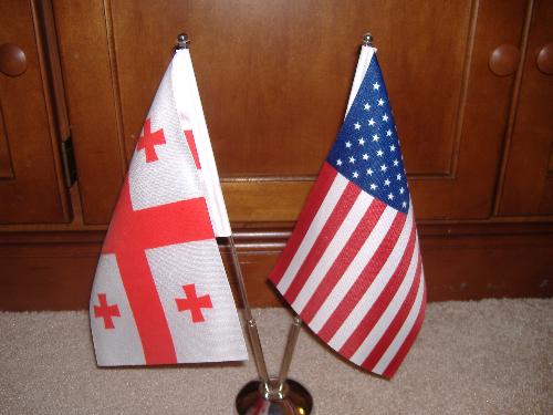 Two Flags - This was a gift from my mother-in-law
