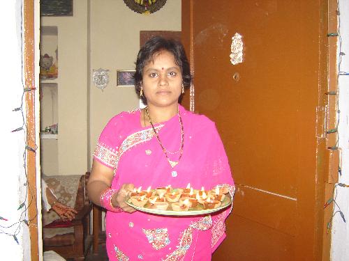 she's everything for me - thts the one taken on diwali day. festival of lights