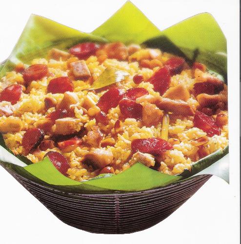 rice - java rice with salami and ham