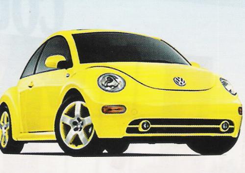 car - yellow volkswagen beetle
