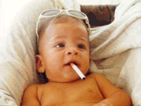 smoking baby - amazing picture
