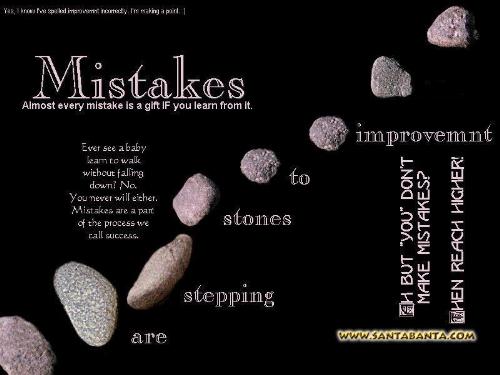 mistakes - motivational poster for mistakes