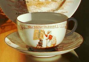 Antique Cup & Saucer - a free picture from the worldwide web, of a cute antique coffee cup and saucer