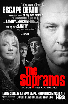 Sporanos HBO Promo Poster - Trying to regain some lost ground, HBO starts a heavy Sporanos campaign for the start of a previous season.