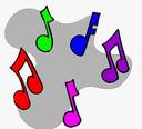 Music notes - colorful music notes