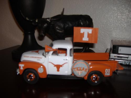 Texas Truck - This is a Danbury Mint collectors University of Texas Longhorn replica 1957 Chevrolet Pick-up.