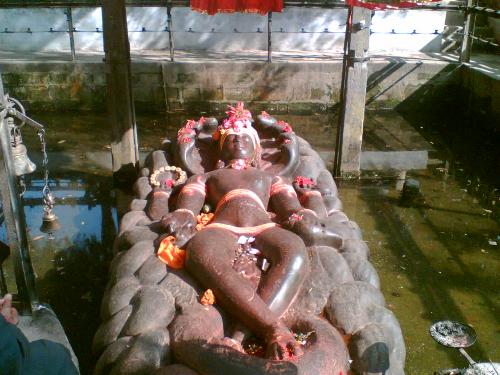 budhanilkanth temple - shiva at kathmandu