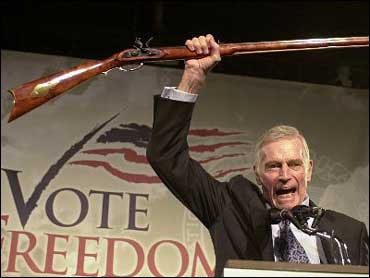 Charleton Heston - Charleton Heston at an NRA meeting.