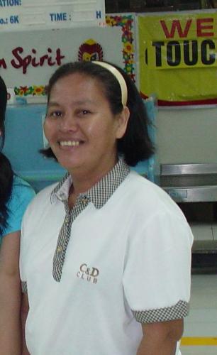 my manang - a picture of my maid who i recently ditched because of her bad attitude