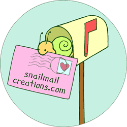 snail mail - mail through hand written